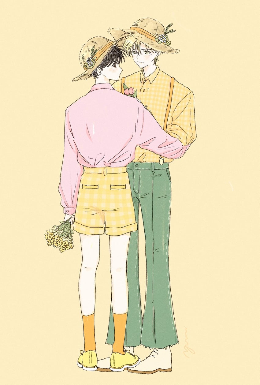 ash lynx and okumura eiji (banana fish) drawn by yu_ru_lull
