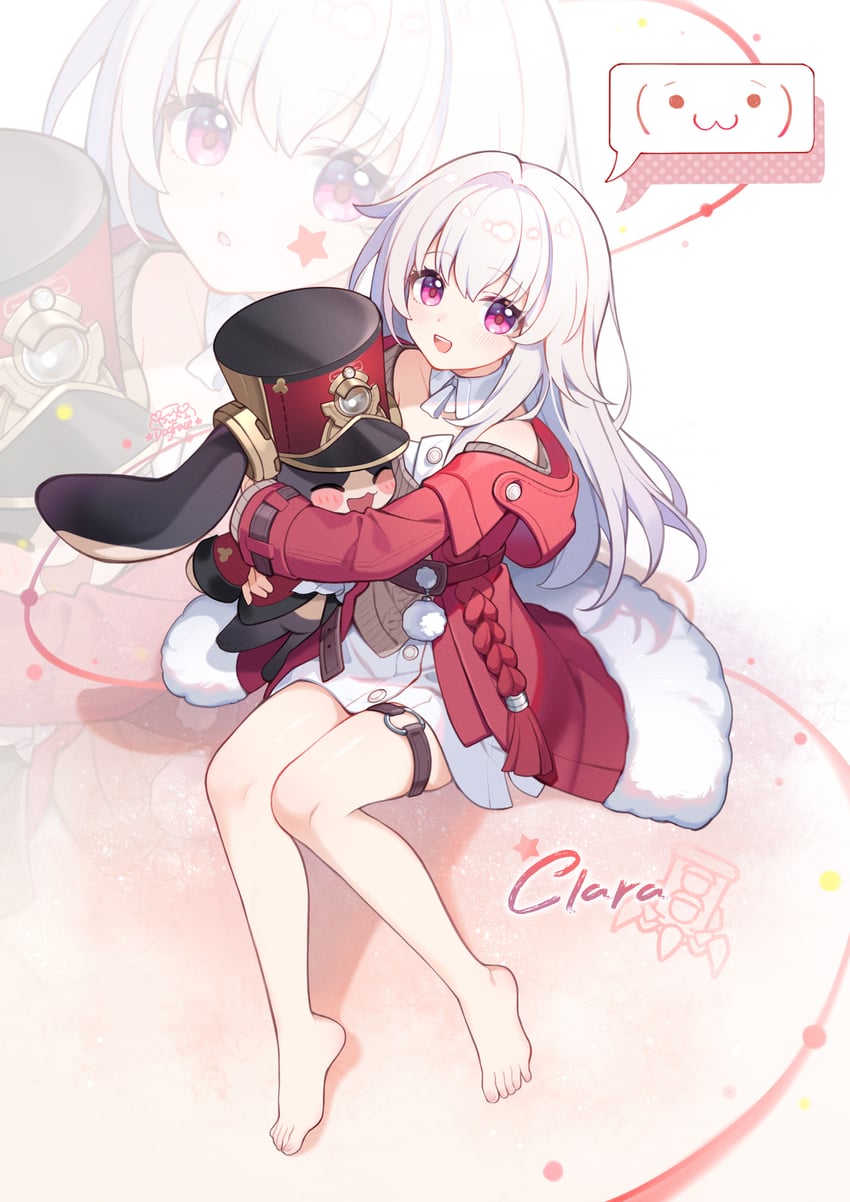 pom-pom and clara (honkai and 1 more) drawn by gou_lianlian_dogface