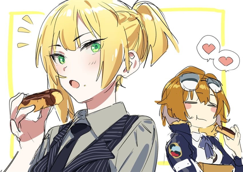 grizzly mkv and welrod mkii (girls' frontline) drawn by yomosaka