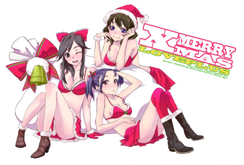 anegasaki nene, kobayakawa rinko, and takane manaka (love plus) drawn by sasetsu