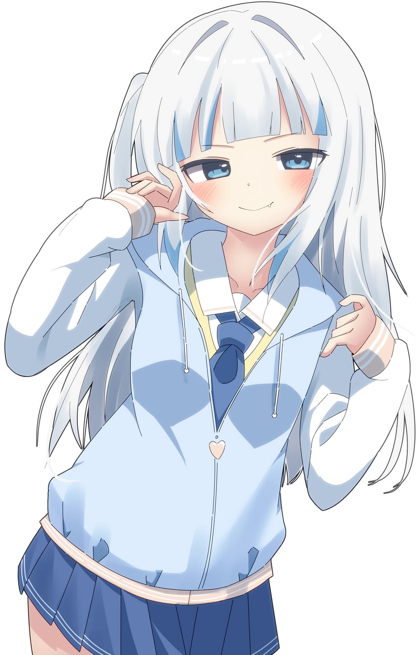 gawr gura (hololive and 1 more) drawn by shirayuki_(snow_link)