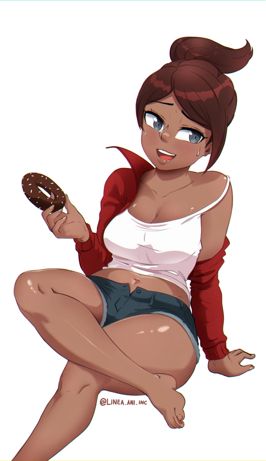 asahina aoi (danganronpa and 1 more) drawn by linea.ani.inc