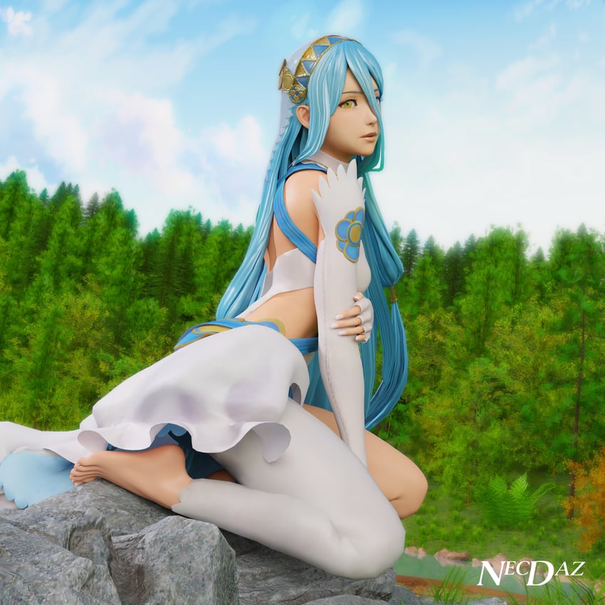 azura (fire emblem and 1 more) drawn by necdaz91