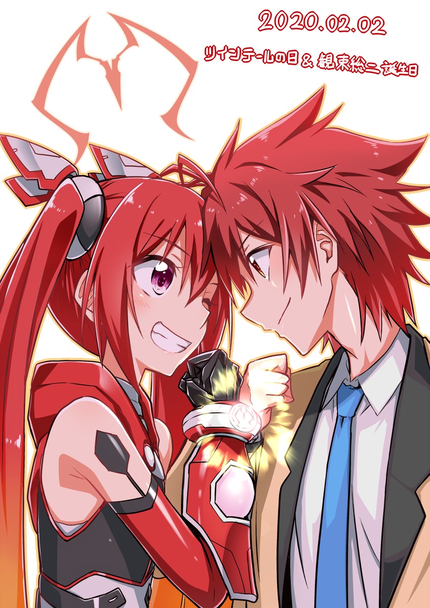 tailred and mitsuka souji (ore twintail ni narimasu) drawn by yuto_(dialique)