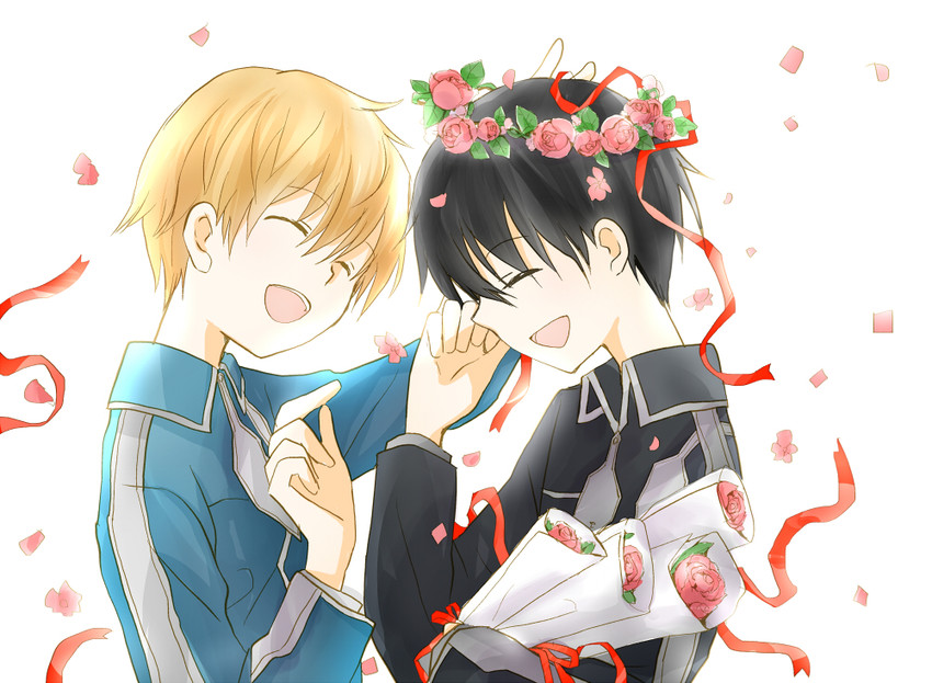 kirito and eugeo (sword art online) drawn by minattyon