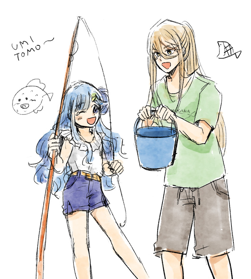 asari nanami and koron chris (idolmaster and 2 more) drawn by yumekijiiro