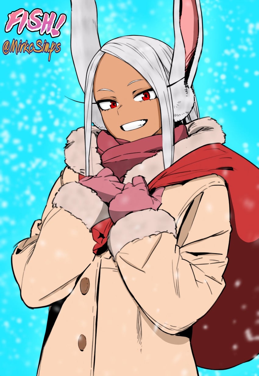 mirko (boku no hero academia) drawn by mirkosimps and parallaxfused