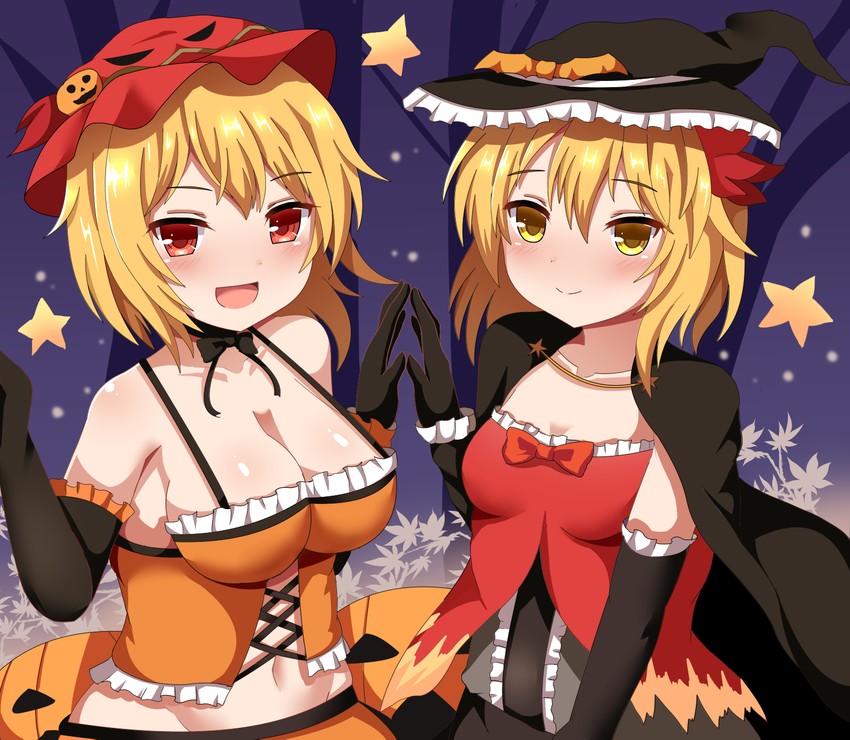 aki minoriko and aki shizuha (touhou) drawn by guard_vent_jun