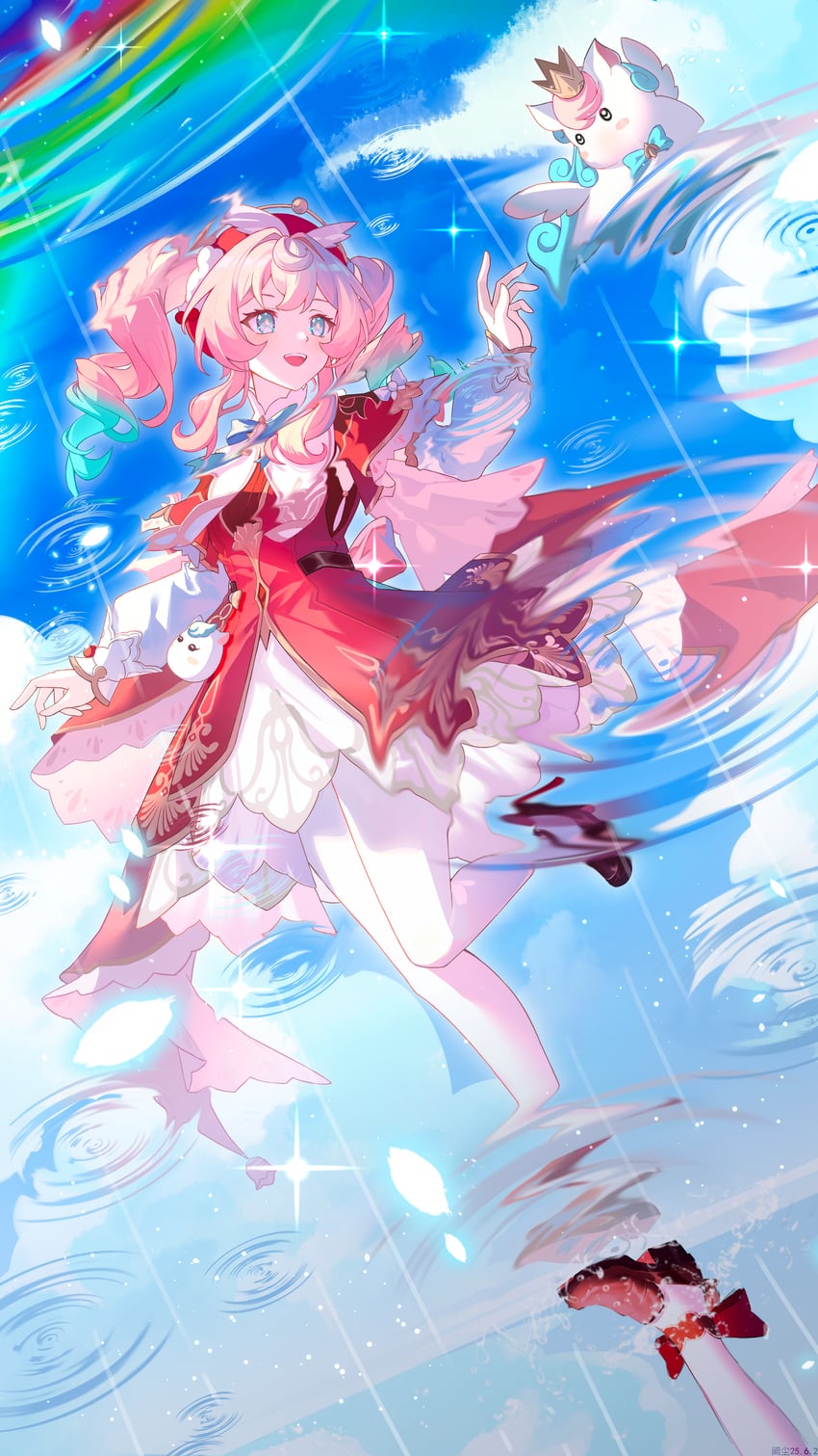 hyacine and little ica (honkai and 1 more) drawn by chirippu