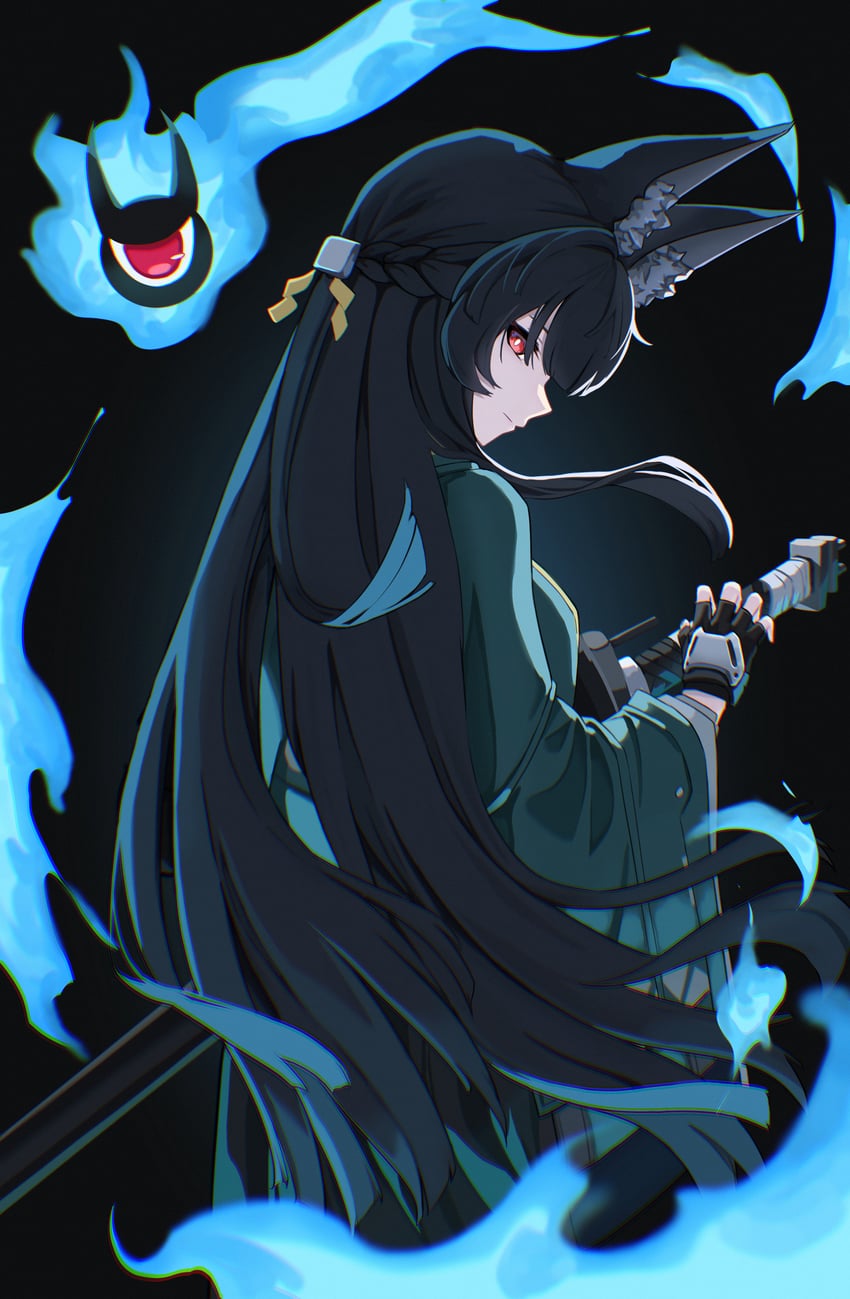 hoshimi miyabi and tailless (zenless zone zero) drawn by laughy88
