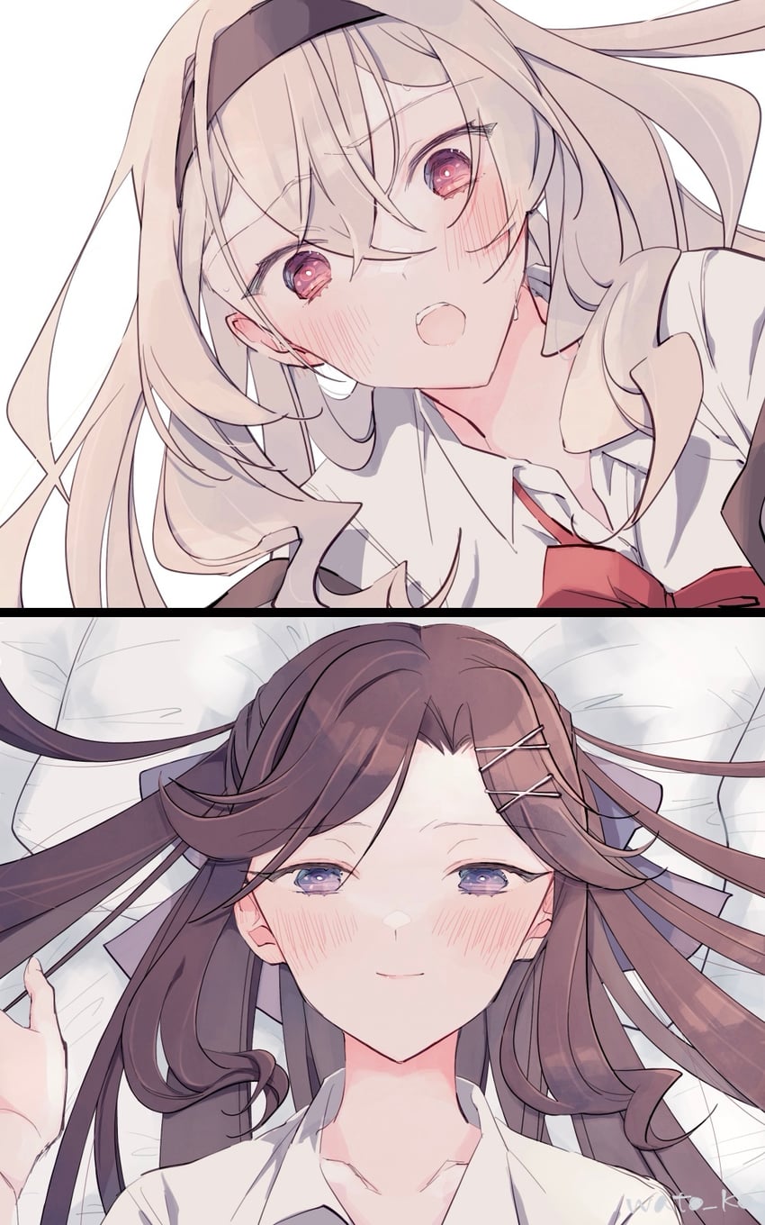 saijou claudine and tendou maya (shoujo kageki revue starlight) drawn by wato_(ko)