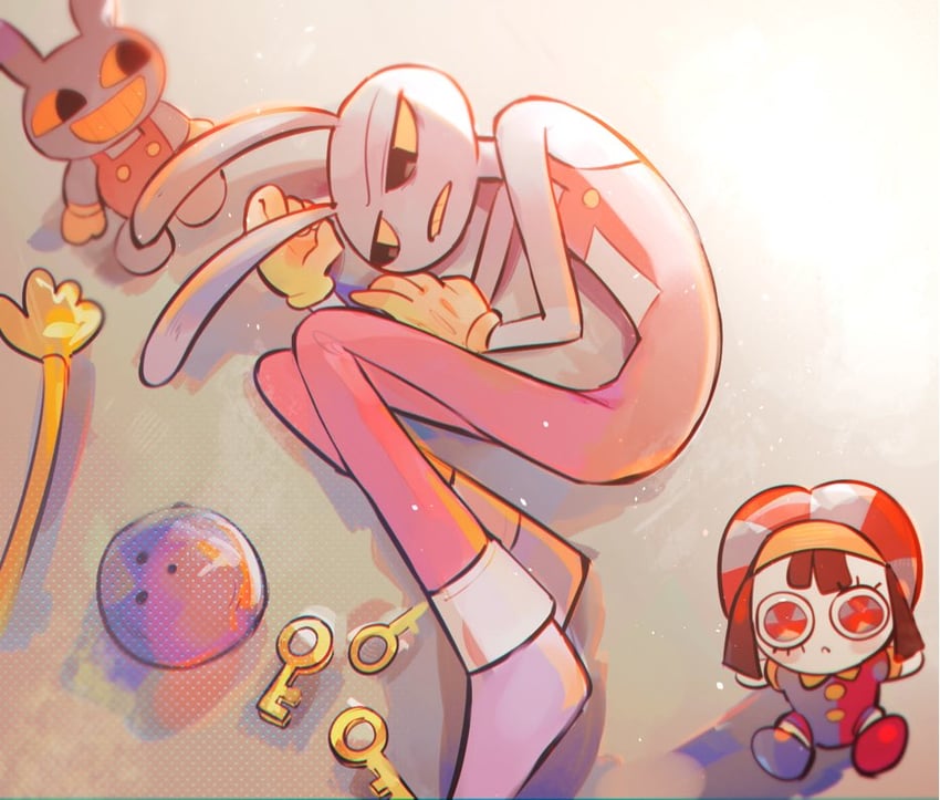 pomni and jax (the amazing digital circus) drawn by hami_(678717)