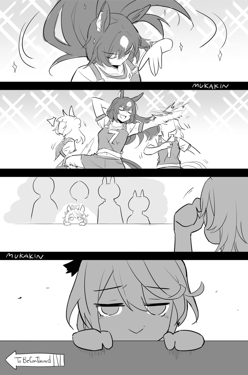 tokai teio, sirius symboli, dynam heroine, and lord royal (umamusume and 1 more) drawn by mukakin