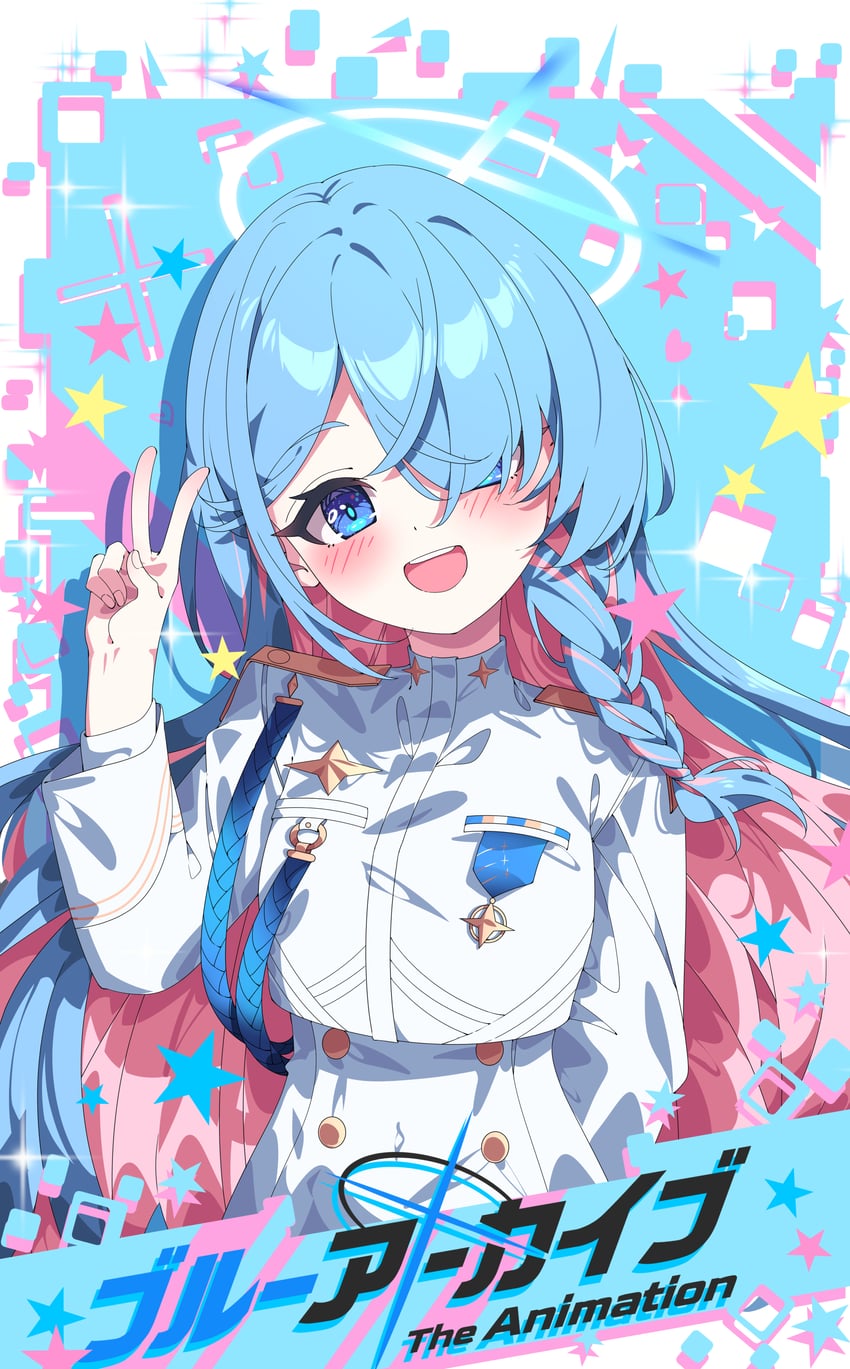 general student council president (blue archive) drawn by hua-huahua