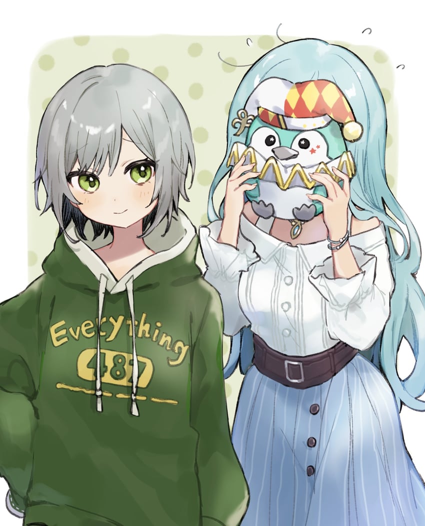 hinomori shizuku, hinomori shiho, and phenny (project sekai) drawn by uminokaisen