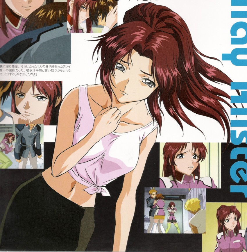 kira yamato, dearka elsman, miriallia haw, flay allster, and sai argyle (gundam and 1 more)