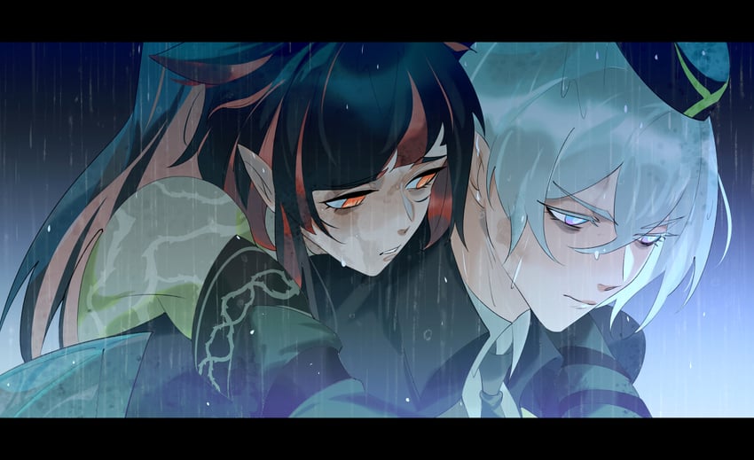 lilia vanrouge and silver vanrouge (twisted wonderland) drawn by fishee_(fisheem4mmal)