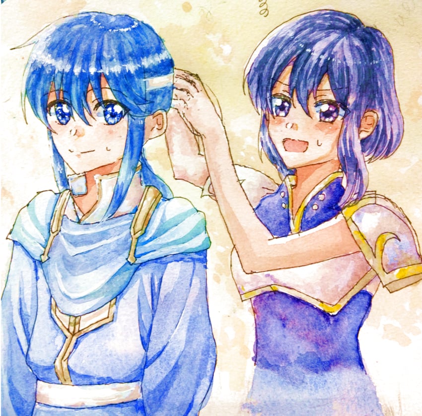seliph and larcei (fire emblem and 1 more) drawn by user_kvue2588