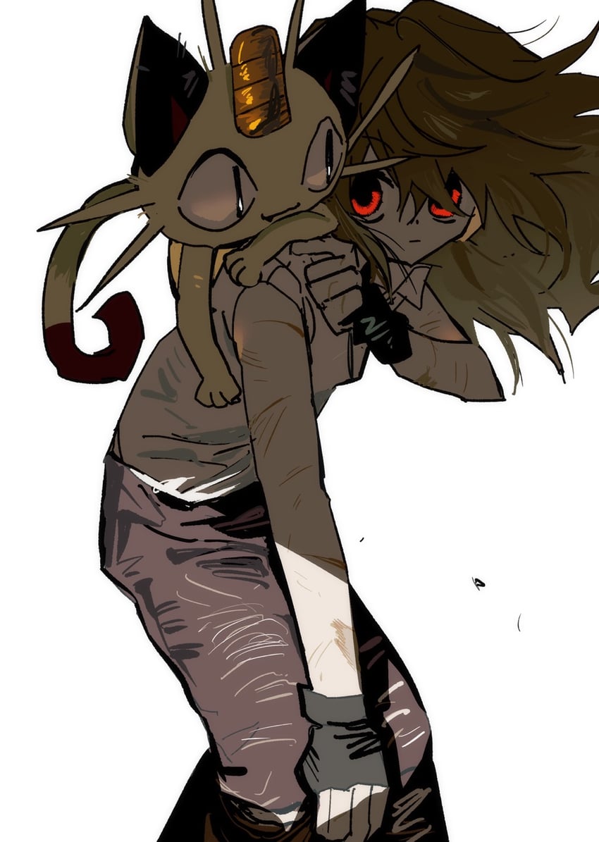 meowth (original and 1 more) drawn by goguma_wagamja