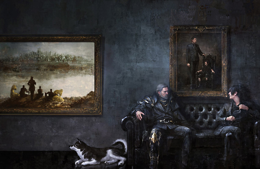 noctis lucis caelum, regis lucis caelum, and umbra (final fantasy and 2 more) drawn by matsuzawa_yuuki
