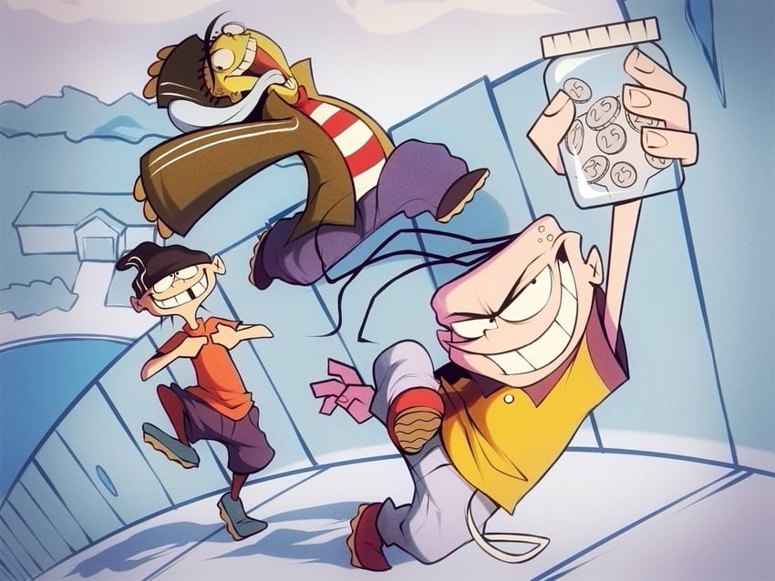 edd, eddy, and ed (ed edd n eddy) drawn by wildblur