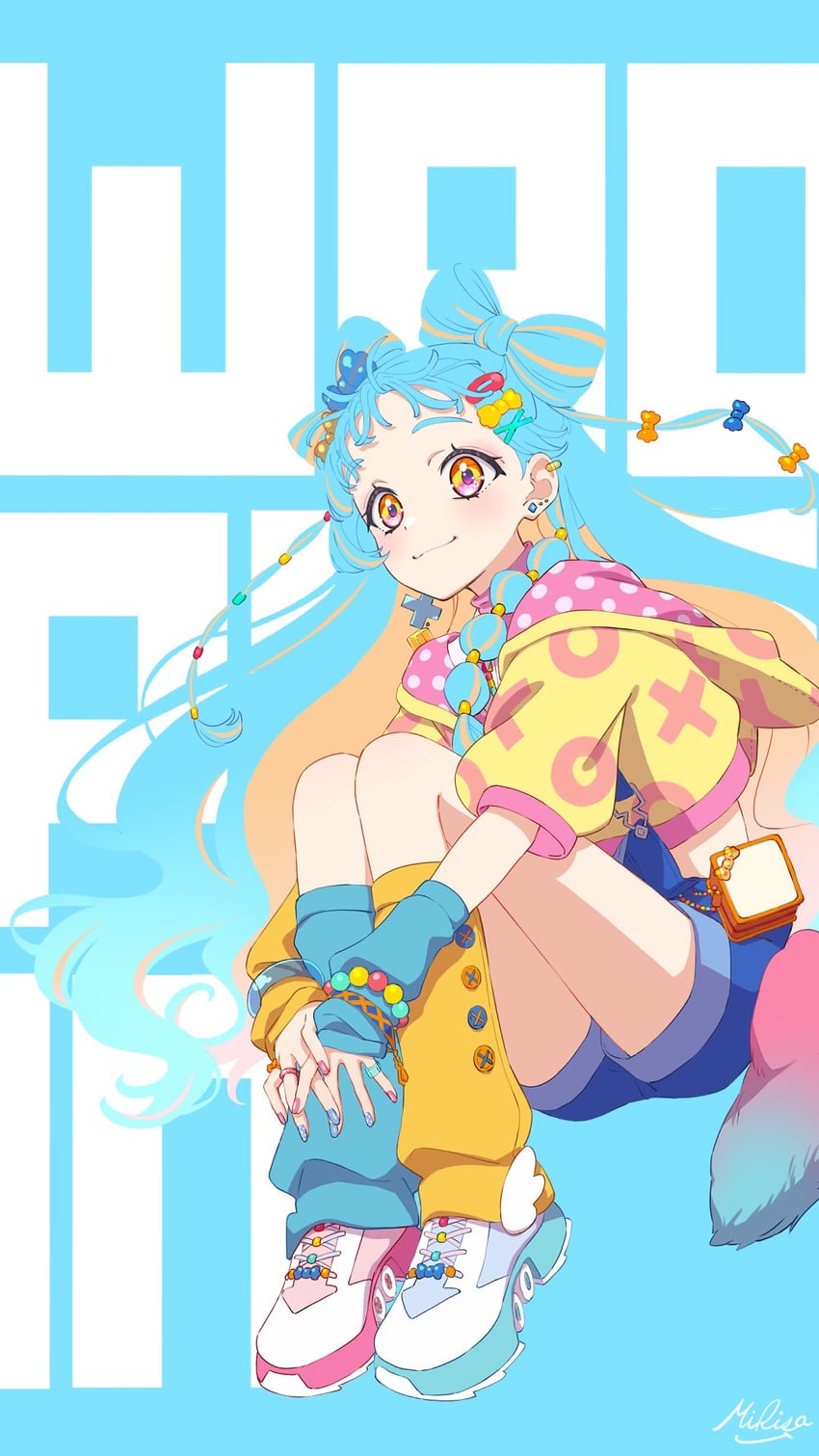 wao parin (aikatsu! and 1 more) drawn by miyadani_risa