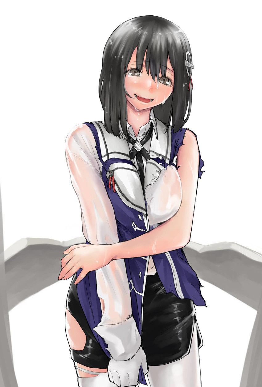 haguro and haguro kai ni (kantai collection) drawn by nujima