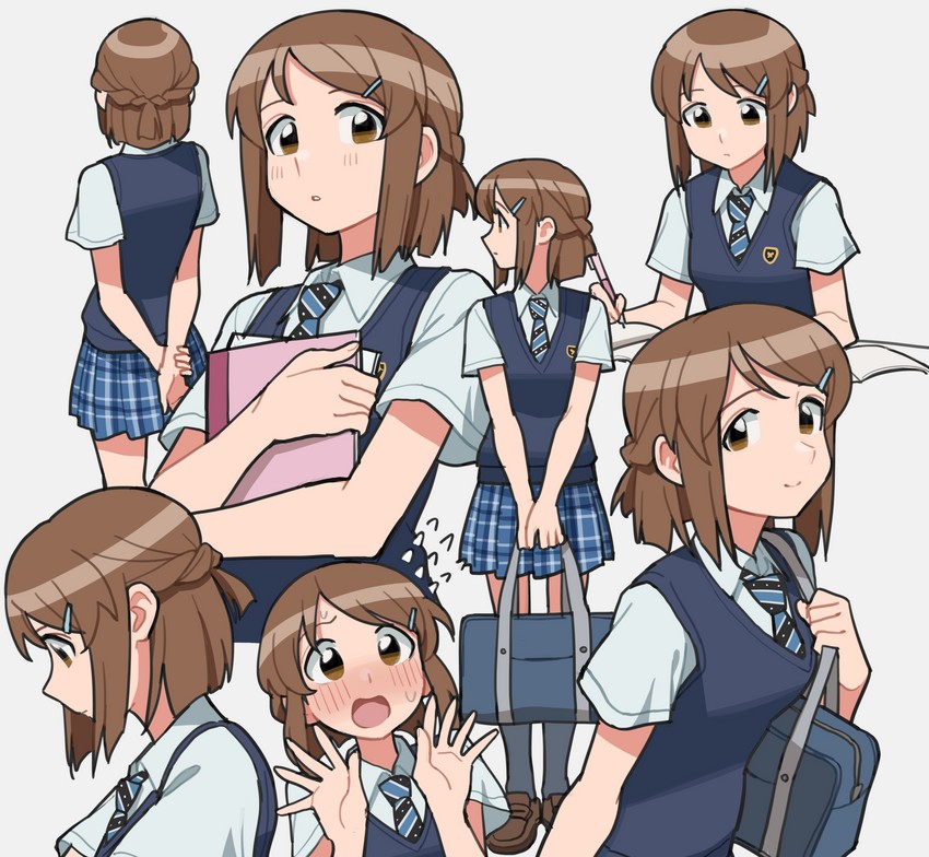 hagiwara yukiho (idolmaster and 2 more) drawn by tarako_oniyon
