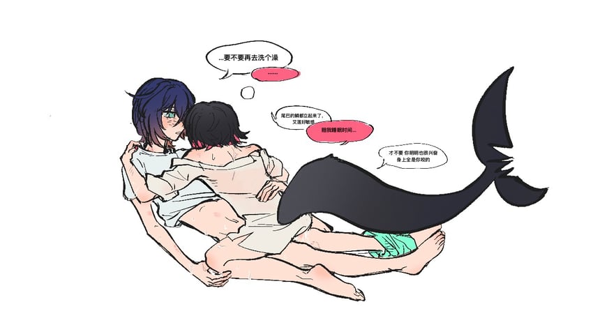 ellen joe and belle (zenless zone zero) drawn by liolion77