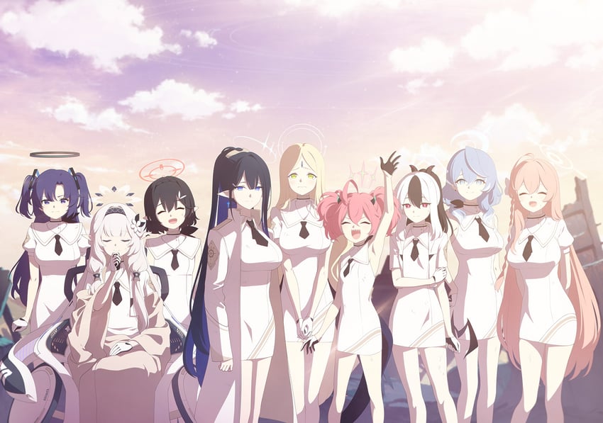 yuuka, kayoko, hanako, ako, himari, and 4 more (blue archive)
