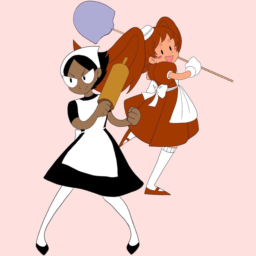 margherita and peppa (original and 1 more) drawn by mosagi