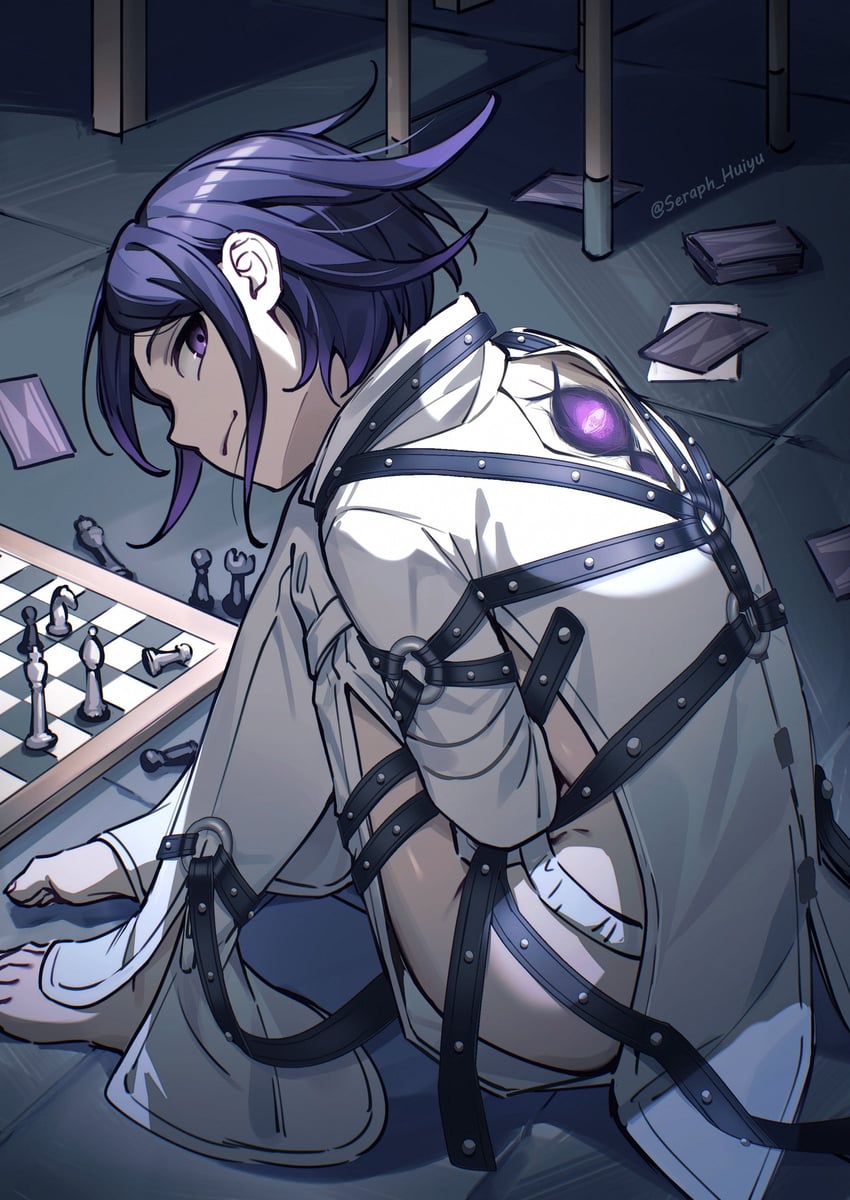 oma kokichi (danganronpa and 1 more) drawn by ewa_(seraphhuiyu)