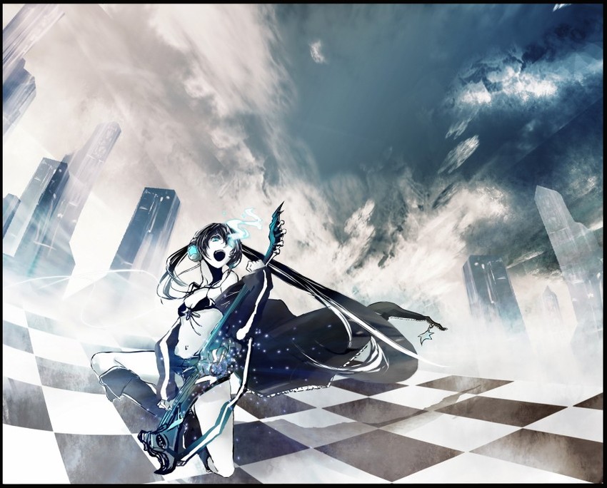 black rock shooter (black rock shooter) drawn by kio_sayuki