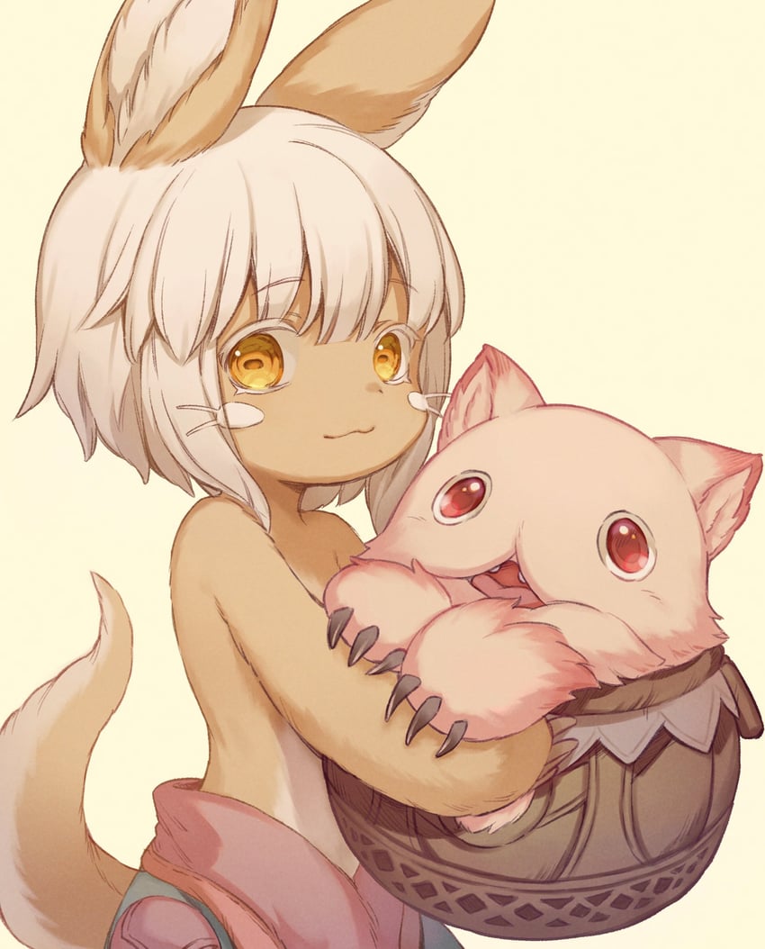 nanachi and mitty (made in abyss) drawn by choke_(amamarin)