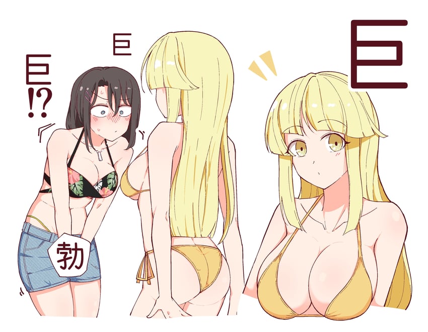 tsurumaki kokoro and okusawa misaki (bang dream!) drawn by zannen_hero