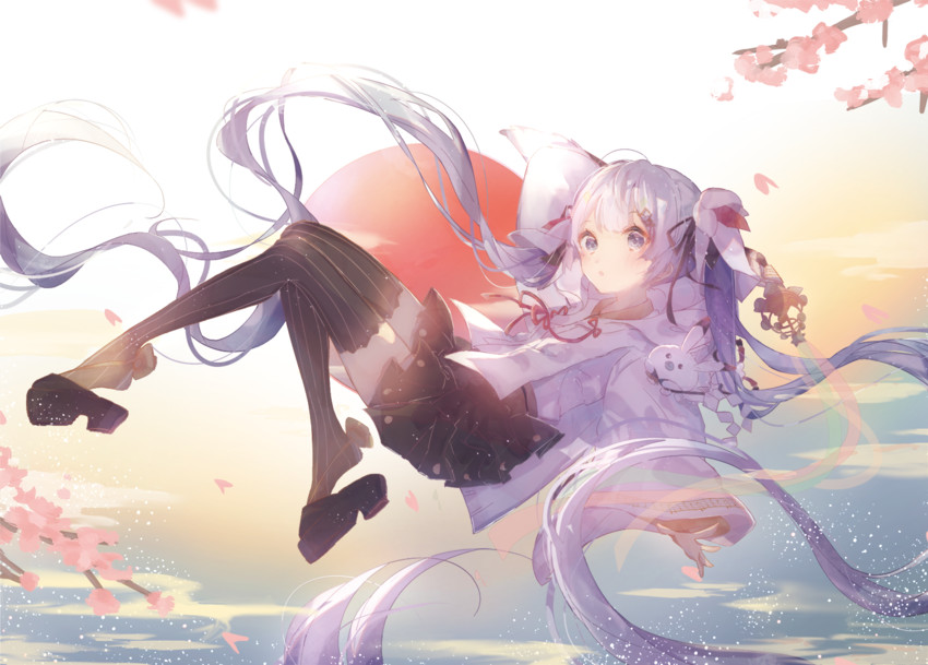 hatsune miku, yuki miku, and rabbit yukine (vocaloid) drawn by shiromi
