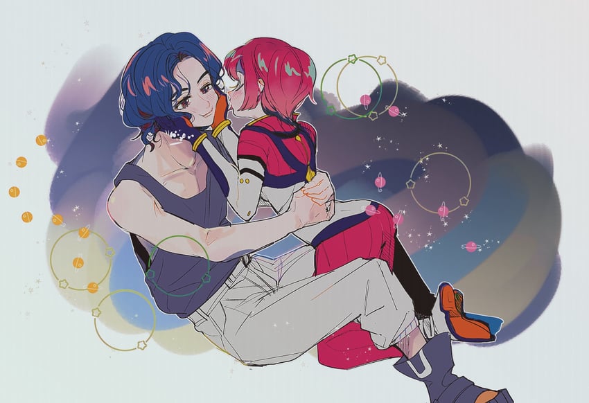 amate yuzuriha and shuji ito (gundam and 1 more) drawn by ringopaisa