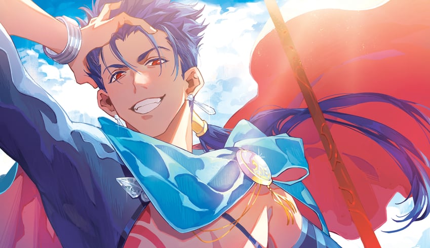 cu chulainn (fate and 1 more) drawn by kuzen