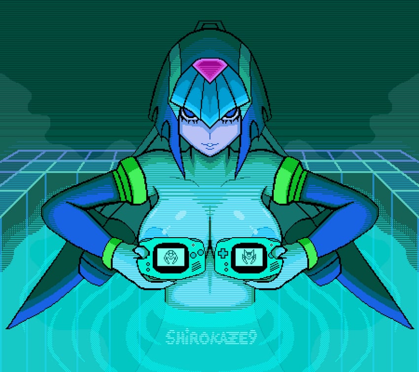 fairy leviathan (mega man and 1 more) drawn by shirokaze