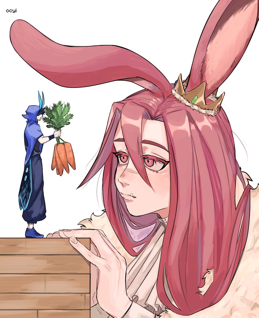 technoblade and sneegsnag (minecraft youtube and 1 more) drawn by ocyi