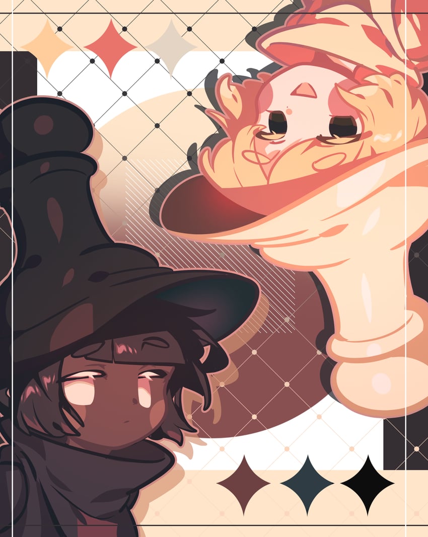 pawn white cookie and pawn black cookie (cookie run and 1 more) drawn by omoyu_(nakyu715)