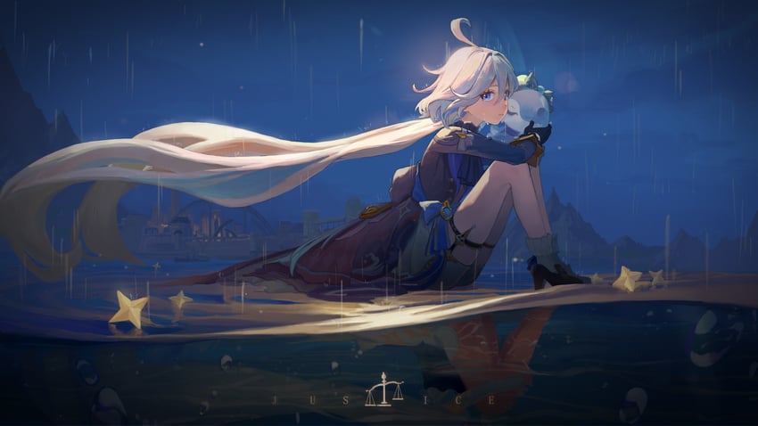 furina, focalors, and surintendante chevalmarin (genshin impact) drawn by gwsscz