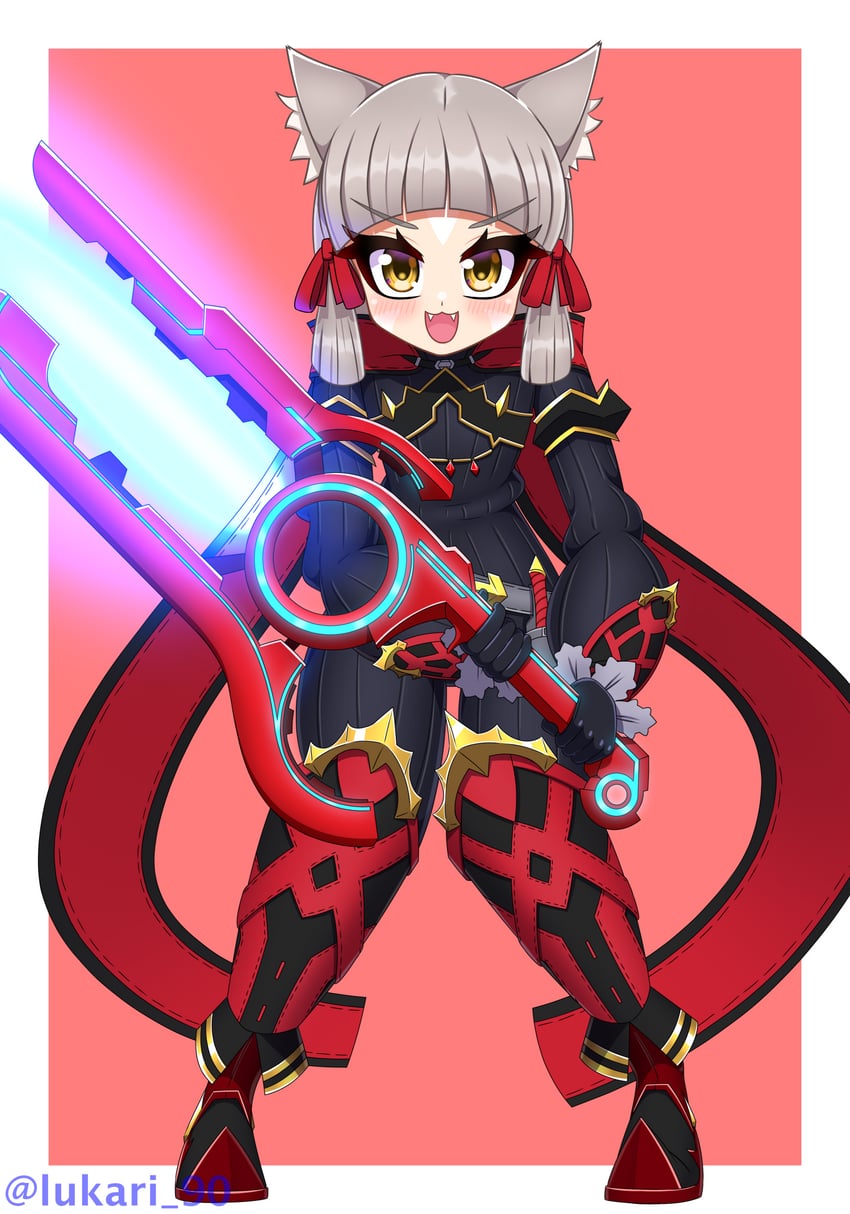 nia (xenoblade chronicles and 2 more) drawn by lukari
