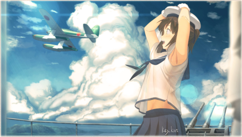 admiral and i-401 (kantai collection) drawn by key_kun