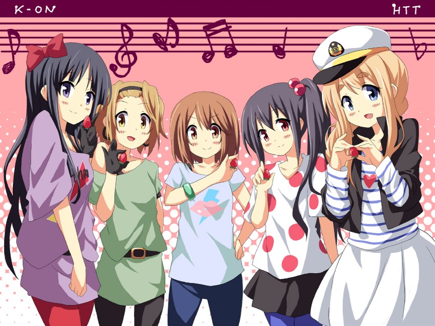 akiyama mio, nakano azusa, hirasawa yui, tainaka ritsu, and kotobuki tsumugi (k-on!) drawn by dekosuke