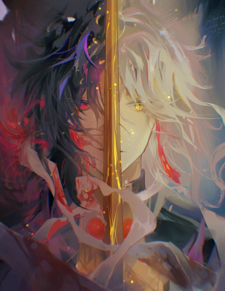 blade and yingxing (honkai and 1 more) drawn by shuang_zeze