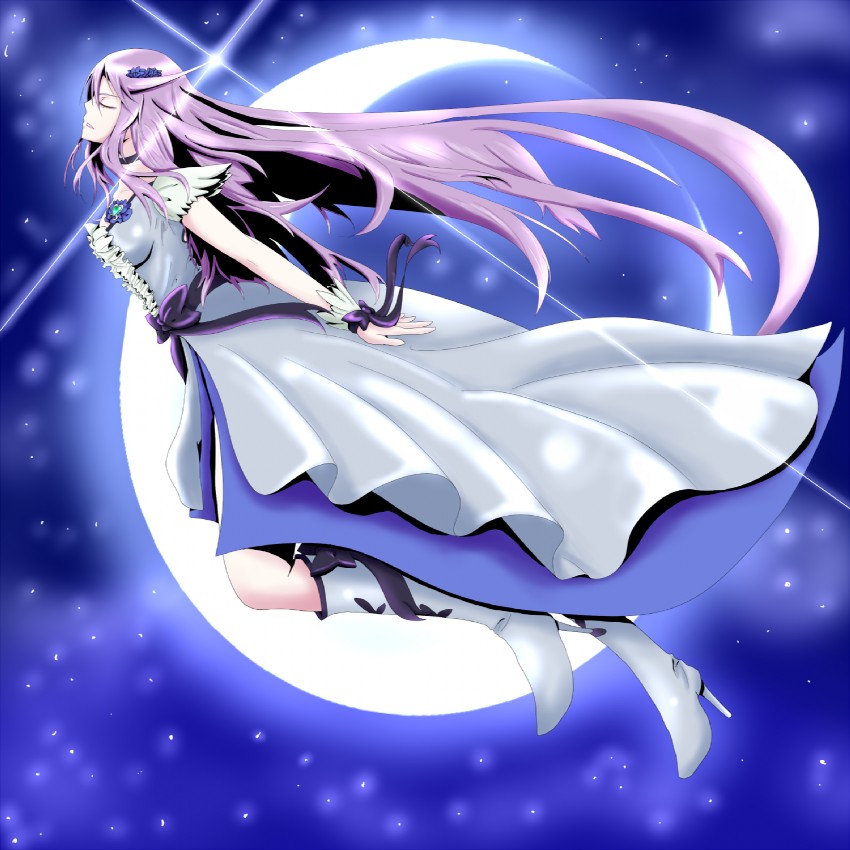 tsukikage yuri and cure moonlight (precure and 1 more) drawn by rimo_(the-red)