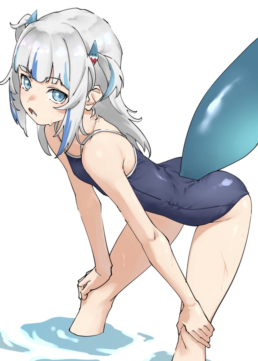 gawr gura (hololive and 1 more) drawn by tanabe_(fueisei)