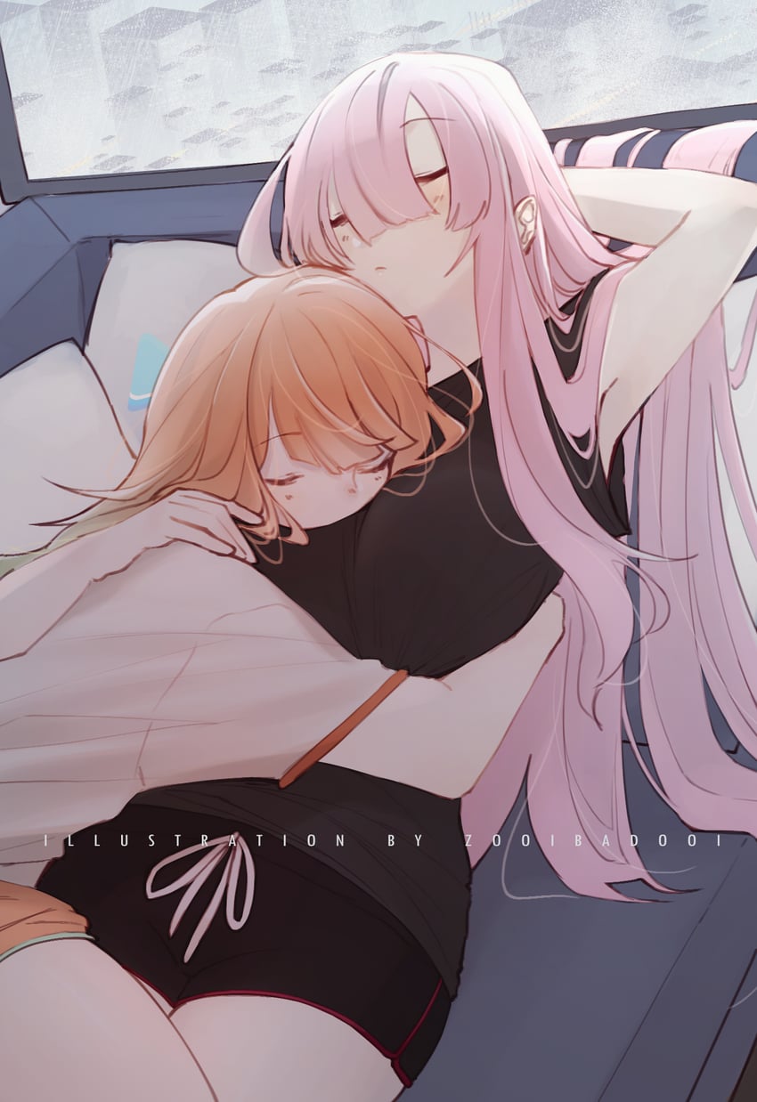 mori calliope and takanashi kiara (hololive and 1 more) drawn by magurosnacks