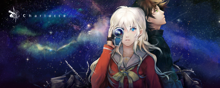tomori nao and otosaka yuu (charlotte) drawn by morizonharegallery